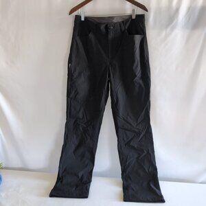 Eddie Bauer Men's Black Fleece Lined Tech/Hiking Pants Outdoor Rain Resistant, 3